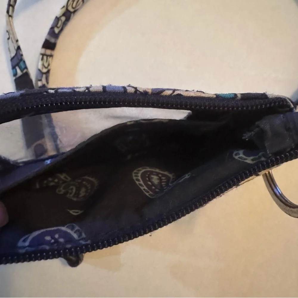 Vera Bradley Multi Color Zip ID & Lanyard